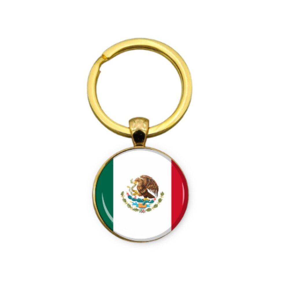 MEXICAN FLAG #2 CUSTOM KEY RING - Picture 3 of 5